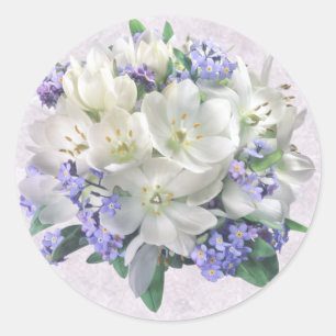 Affichage de ressort. Crocus et autocollant de