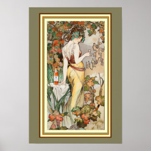 Affiche 13 x 19 d'annonce de liqueur de Nouveau