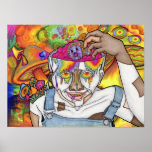 Affiche 18x24 de mur de "Buckethead et de Trippie"