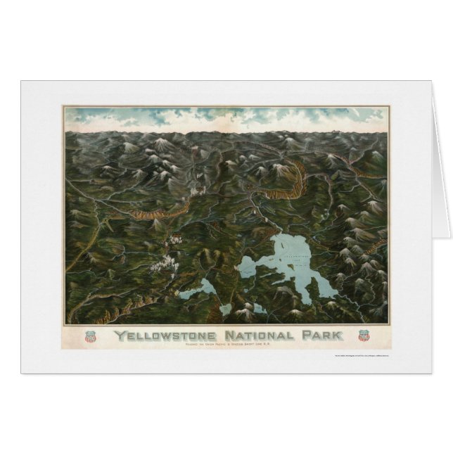 Affiche 1902 de parc national de Yellowstone (Devant horizontal)
