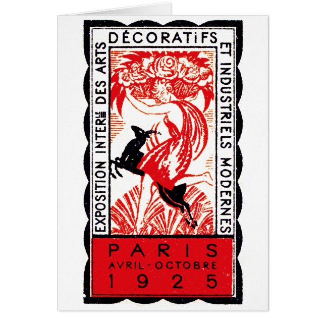 Affiche 1925 d'art déco de Paris (Devant)