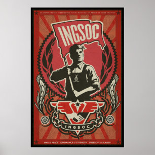 Affiche 1984 de propagande d'INGSOC