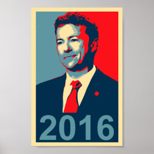 Affiche 2016 de style de Paul Obama de