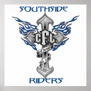 Affiche 23" de cavaliers de Southside x23 "