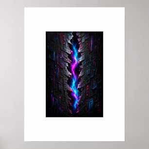 Affiche 3D Rift Dimensionnel