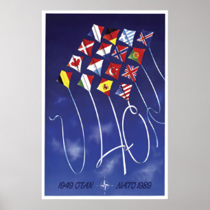 Affiche 40 ans OTAN  NATO 1949-1989