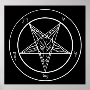 Affiche 40x40 ÉNORME de Baphomet