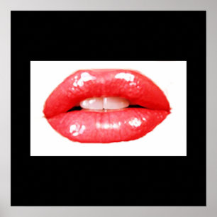 affiche à gros lèvres