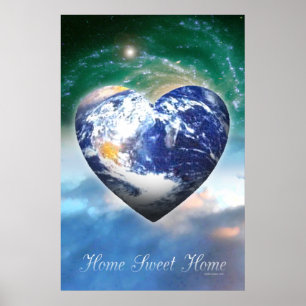 Affiche à la maison douce à la maison