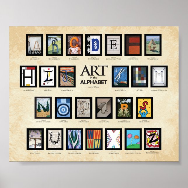 Affiche ABC - L'art dans l'alphabet (Devant)