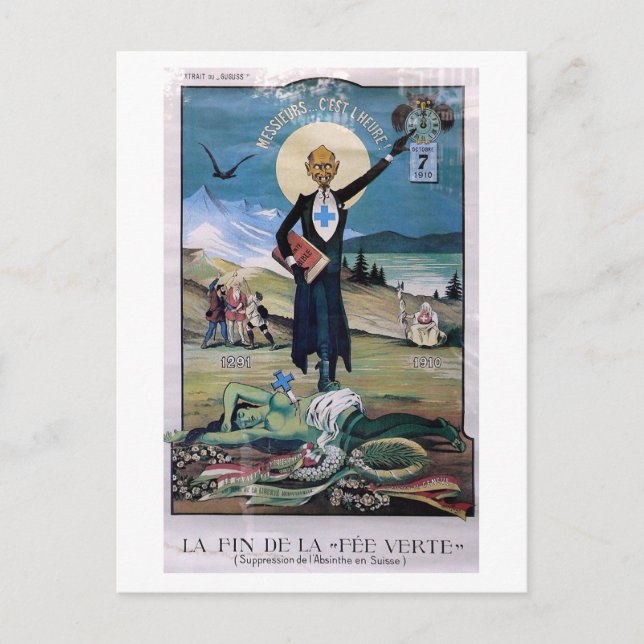 Affiche Absinthe Postcard (Front)