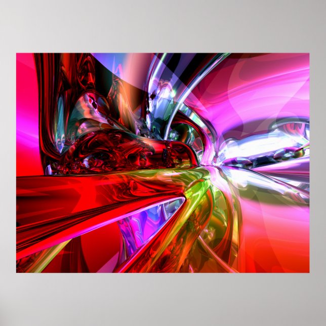 Affiche Abstraite Couleur de Runaway (Devant)