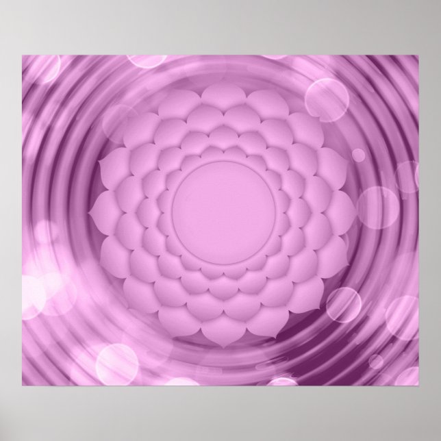 Affiche Abstraite de fleurs (Devant)