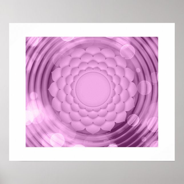 Affiche Abstraite de fleurs (Devant)
