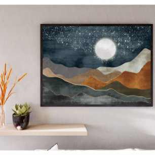 Affiche Abstraite du paysage