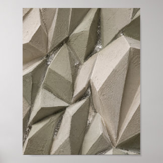 Affiche Abstraite Organique Moderne | Beige Neutre