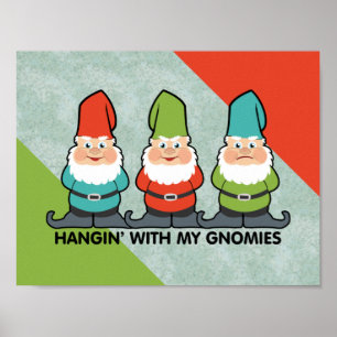 Affiche Accrochage Avec Mes Gnomes