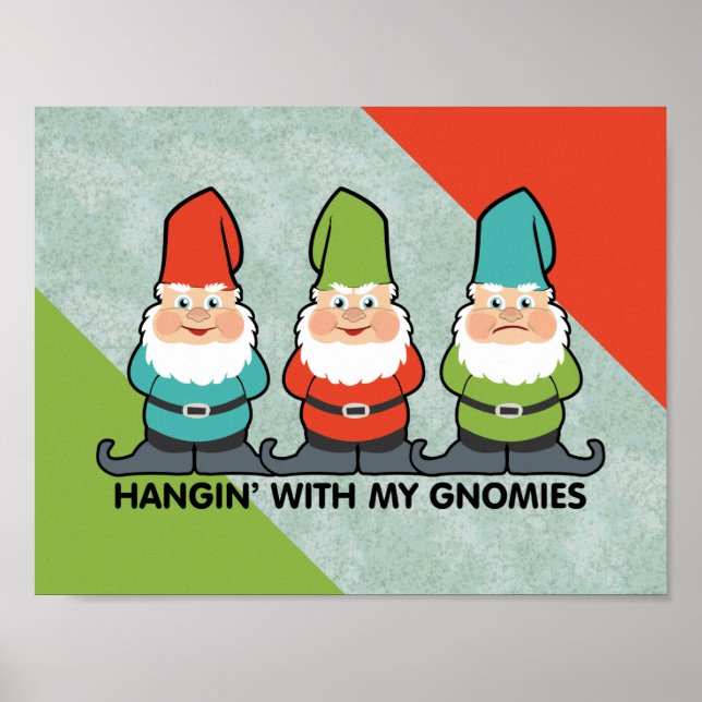 Affiche Accrochage Avec Mes Gnomes (Devant)