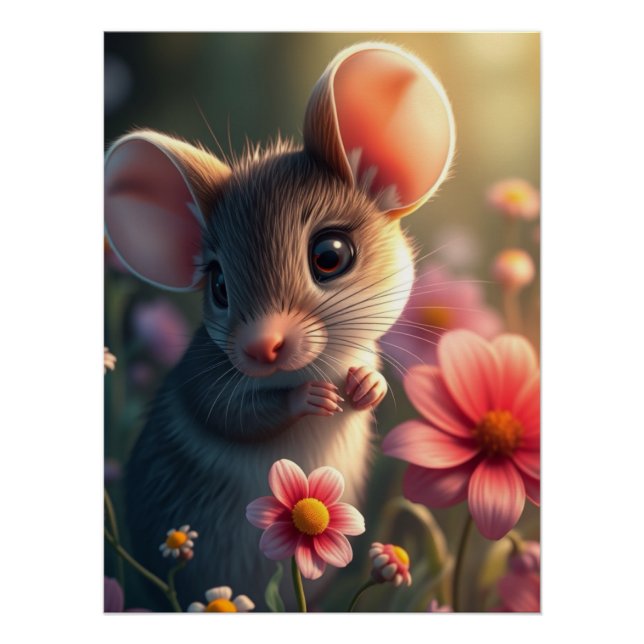 Affiche adorable de la souris (Devant)