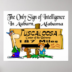 Affiche Alabama contre Auburn Rivalence
