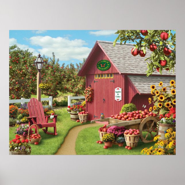 Affiche Alan Giana "Apple Harvest" (Devant)