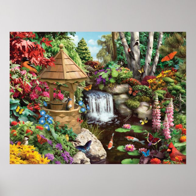 Affiche Alan Giana "Jardin secret" (Devant)
