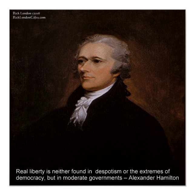 Affiche Alexander Hamilton "Real Liberty" (Devant)