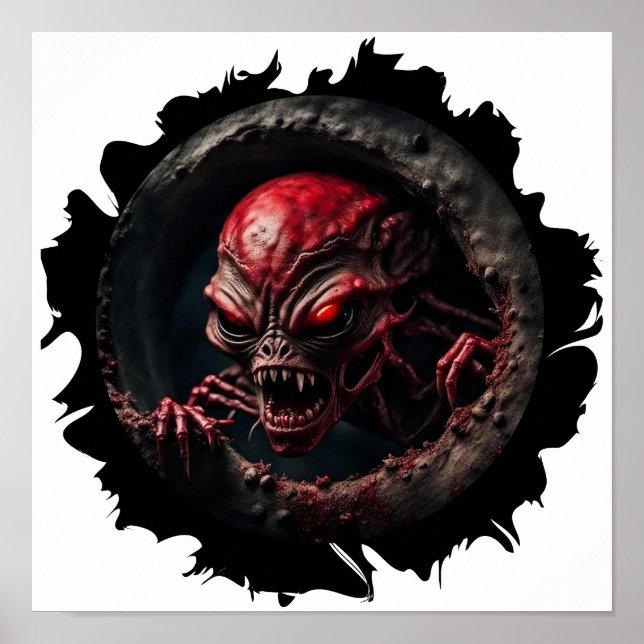 Affiche Alien émergente (Devant)