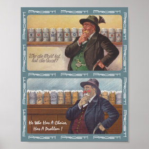 Affiche allemande Prost de partie d'Oktoberfest de