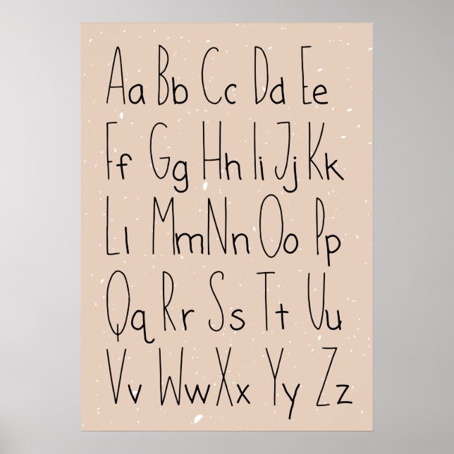 Affiche Alphabet (Devant)