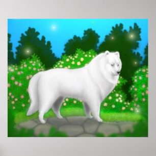 Affiche américaine de chien esquimau