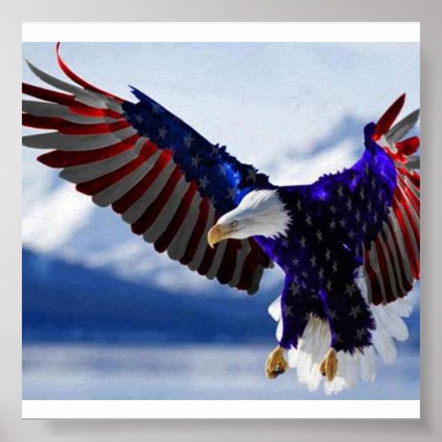 AFFICHE AMÉRICAINE EAGLE. (Devant)