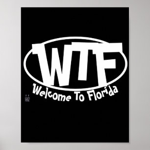 Affiche amusante "Bienvenue en Floride"