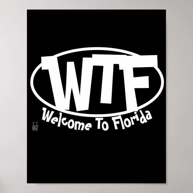 Affiche amusante "Bienvenue en Floride" (Devant)