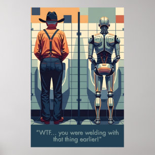 Affiche amusante sur le thème de la soudure