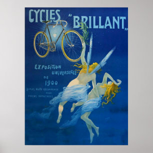 Affiche ancienne Cycles Brillant Henry Gray C 1900