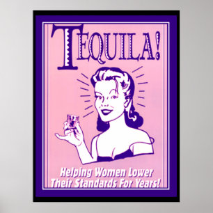 Affiche ancienne de tequila Boisson Tequila