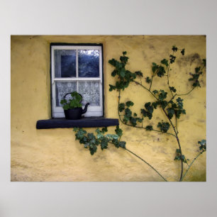 affiche ancienne fenêtre irlandaise