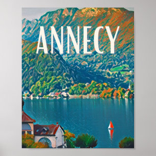 Affiche Annecy Photo Vintage