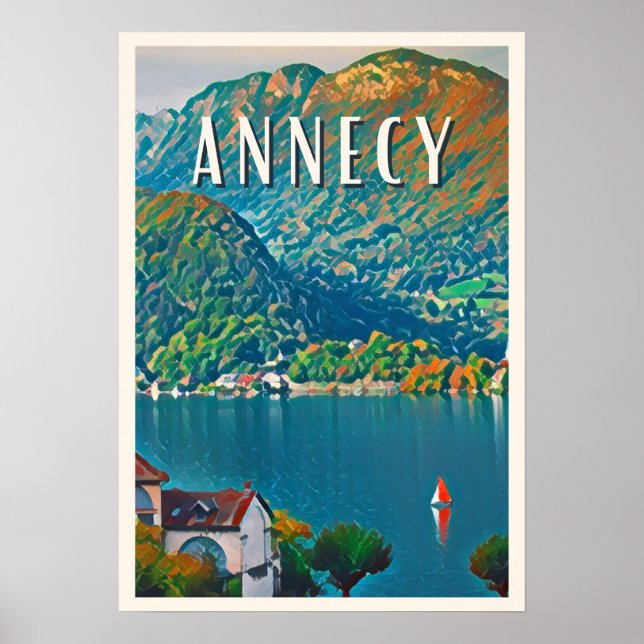 Affiche Annecy Photo Vintage  Poster (Front)
