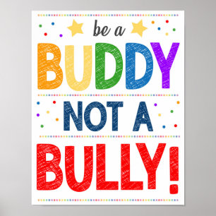Affiche anti-bulle en classe