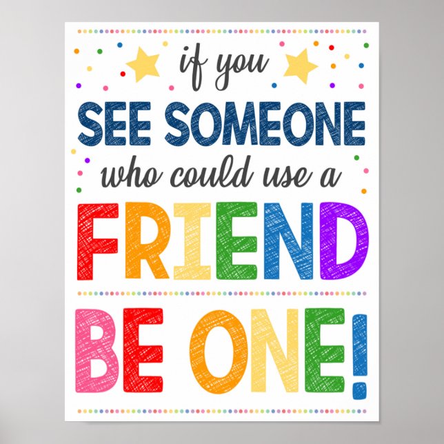 Affiche anti-bulle en classe (Devant)