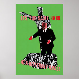 Affiche anti-capitaliste C'est la même main à une