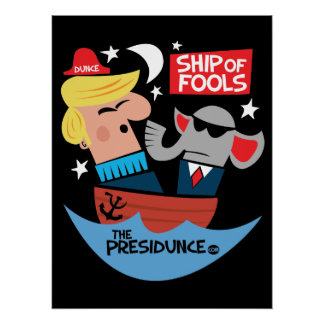 Affiche anti-Trump du Ship of Fools