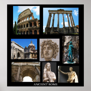 AFFICHE ANTIQUE DE ROME