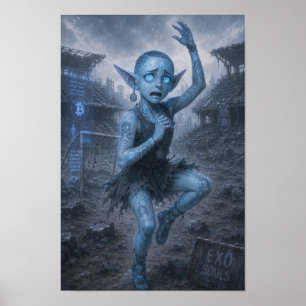 Affiche Anxiété / Ballerine / Stade Détruit