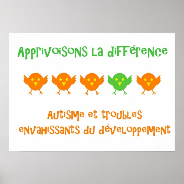 Affiche - Apprivoisons la différence (Devant)