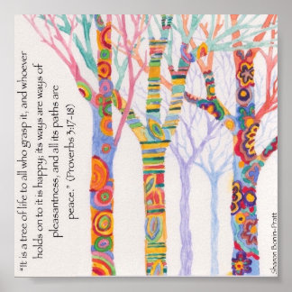Affiche Arbres de Sharon Bonin-Pratt