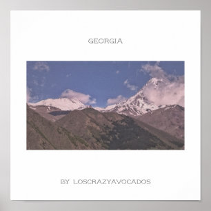Affiche Architecture Nature de Géorgie Kazbegi