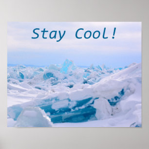 Affiche arctique fraîche de glace de séjour